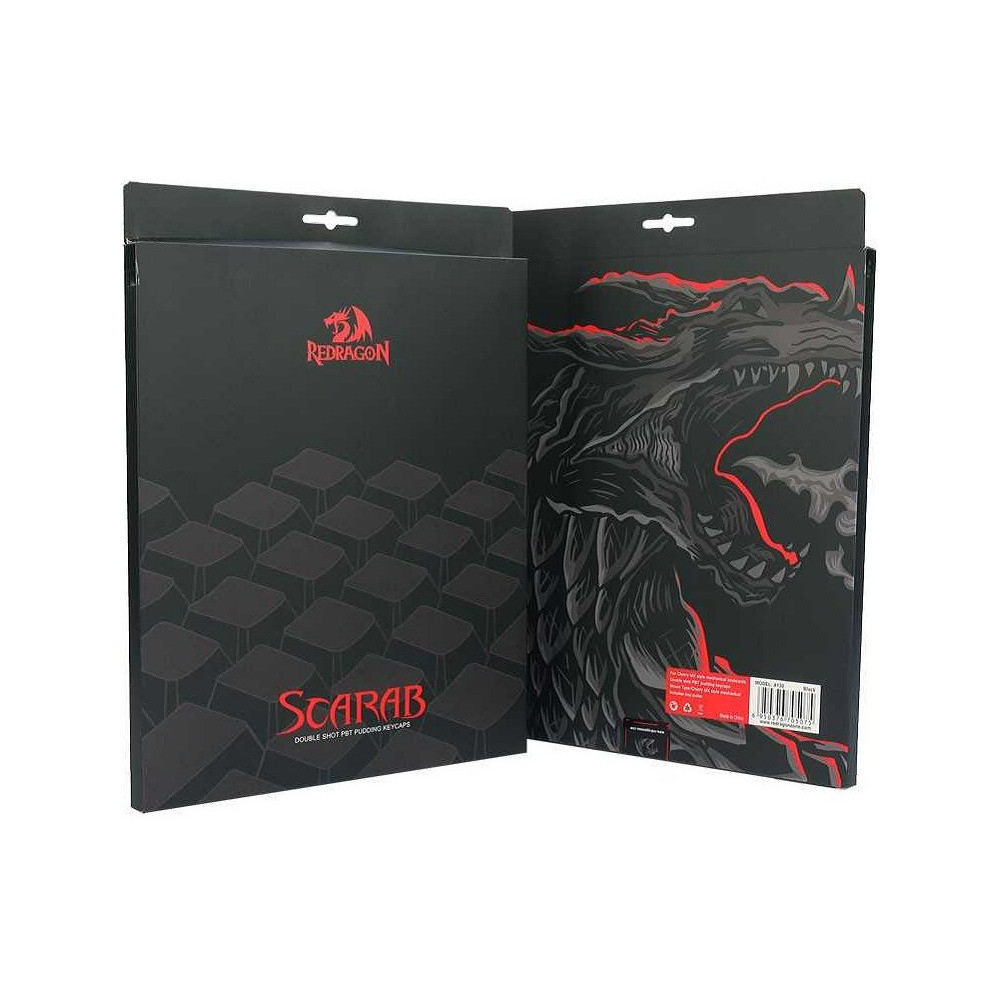 Touche Clavier Gaming Mécanique REDRAGON SCARAB A130 / RGB / Noir