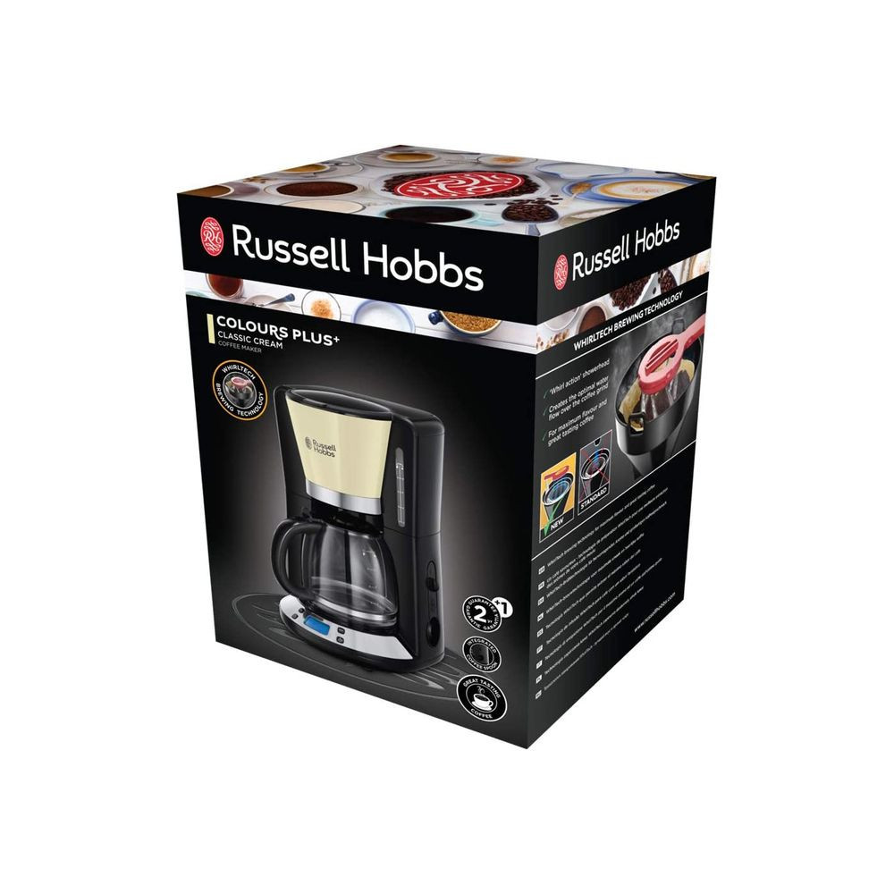 Cafetière Programmable Crème RUSSELL HOBBS 24033-56 / 1100W / 1.25L