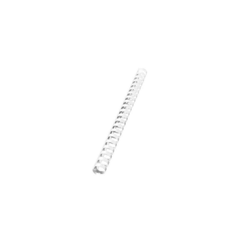 50 Reliures Spirale Plastique 38mm Blanc