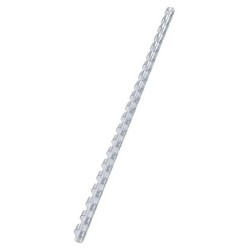 10 Reliures Spirale Plastique 6mm Blanc