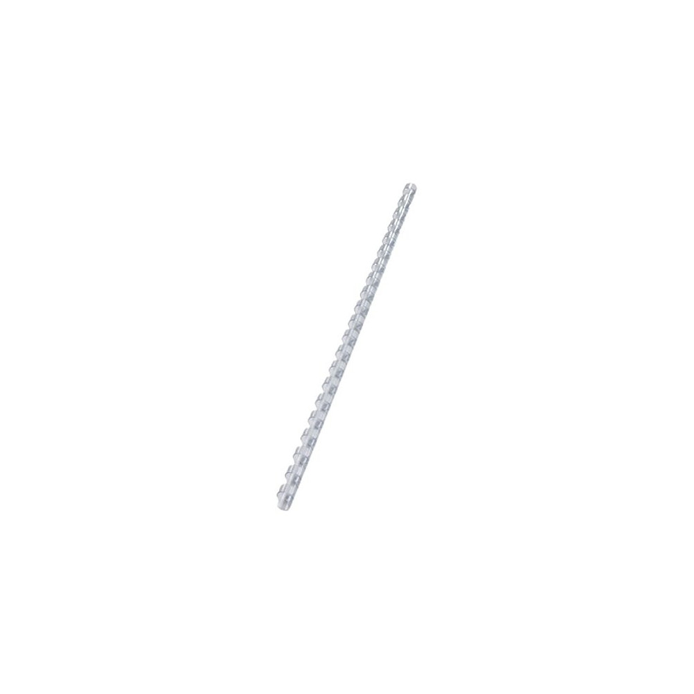 10 Reliures Spirale Plastique 6mm Blanc
