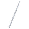 10 Reliures Spirale Plastique 6mm Blanc