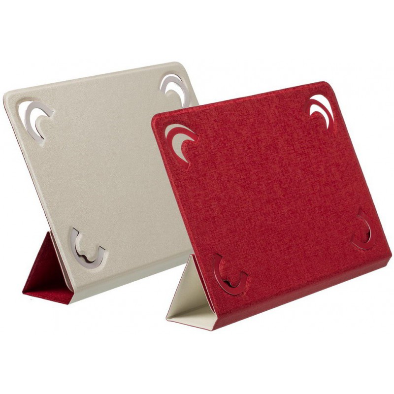 Etui double-face pour tablette 10.1" Blanc/Rouge