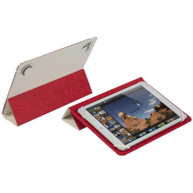 Etui double-face pour tablette 10.1" Blanc/Rouge