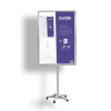 Tableau Magnétique Purple Sur Support Avec Roues / 70X100 / BLANC
