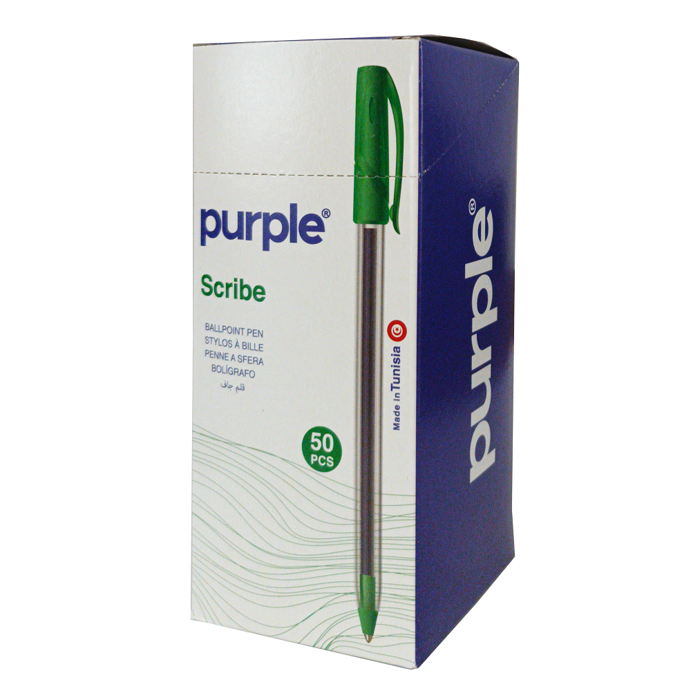 Stylos à Bille Pointe SCRIBE Purple / 1,0 mm / Vert