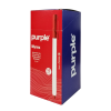 Boite de 50 Stylos à Bille Point Fine MYREX Purple / 0.7mm / ROUGE