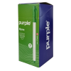 Boite de 50 Stylos à Bille Point Fine MYREX Purple / 0.7mm / Vert