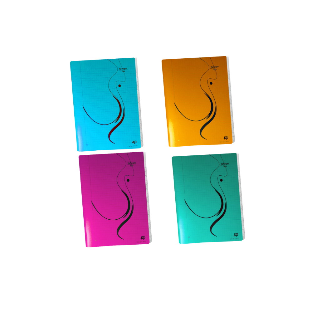 Cahier Piqure WIRO KO 24x 32 / Couverture Plastique / 96 Pages