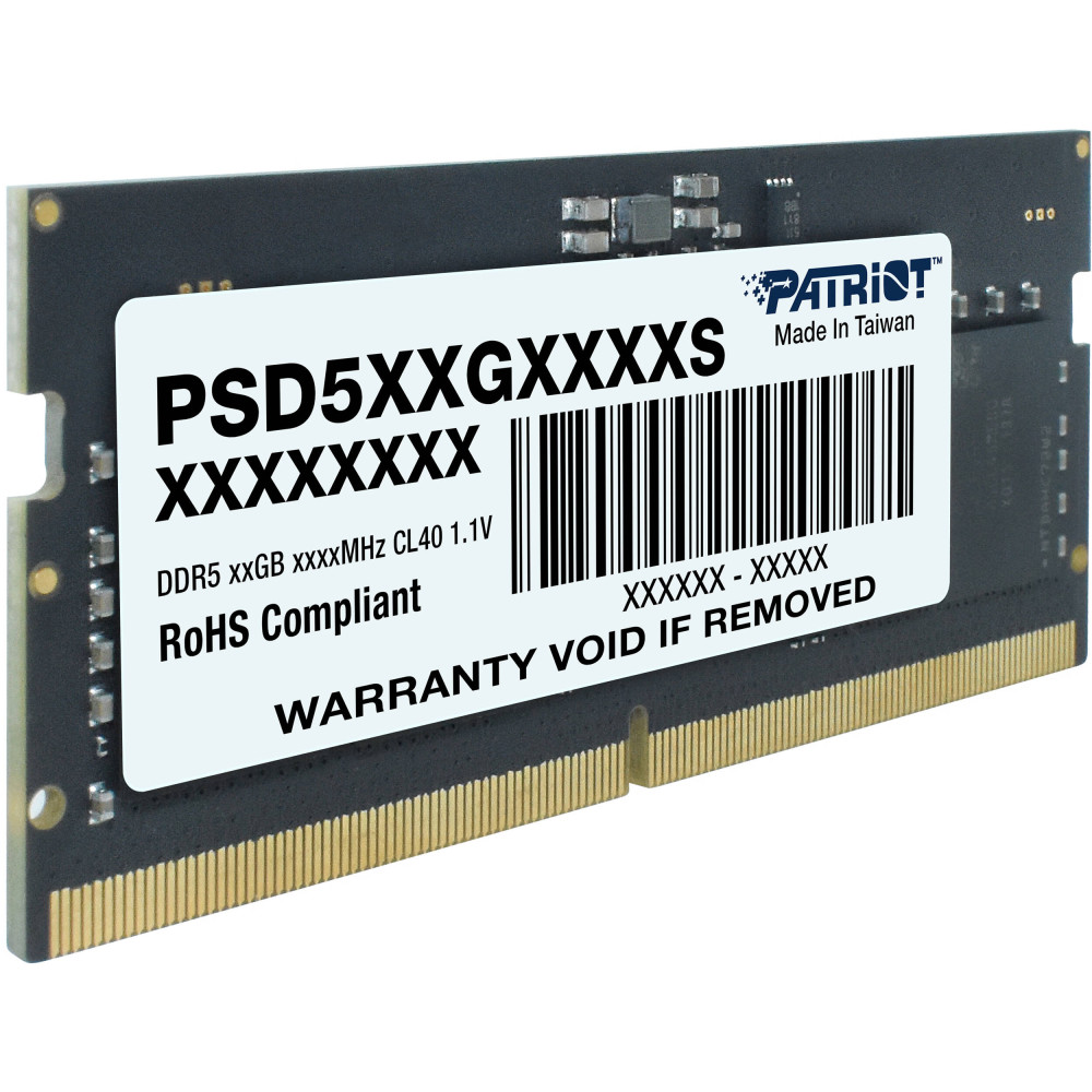 Barette Mémoire Patriot Signature Line SoDIMM DDR5 CL40 / 8 Go / 4800MHz