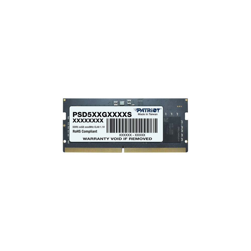 Barette Mémoire Patriot Signature Line SoDIMM DDR5 CL40 / 8 Go / 4800MHz