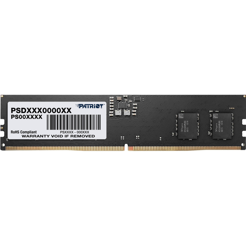 Barette Mémoire Patriot Signature DIMM DDR5 CL42 / 16 Go / 5200MHz