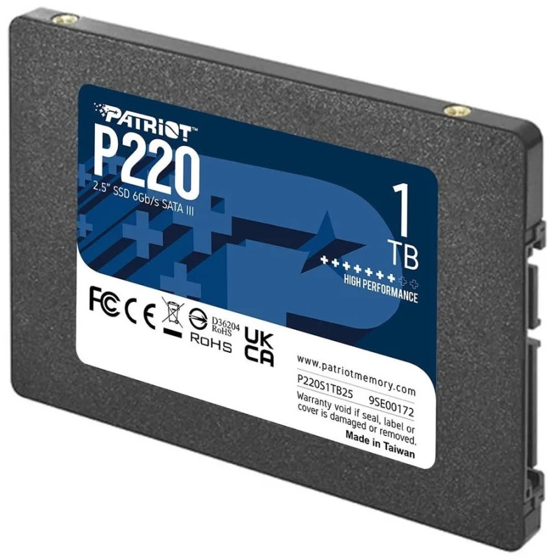 Disque Dur Interne Patriot SSD P220 SATA III 2.5 / 1 To