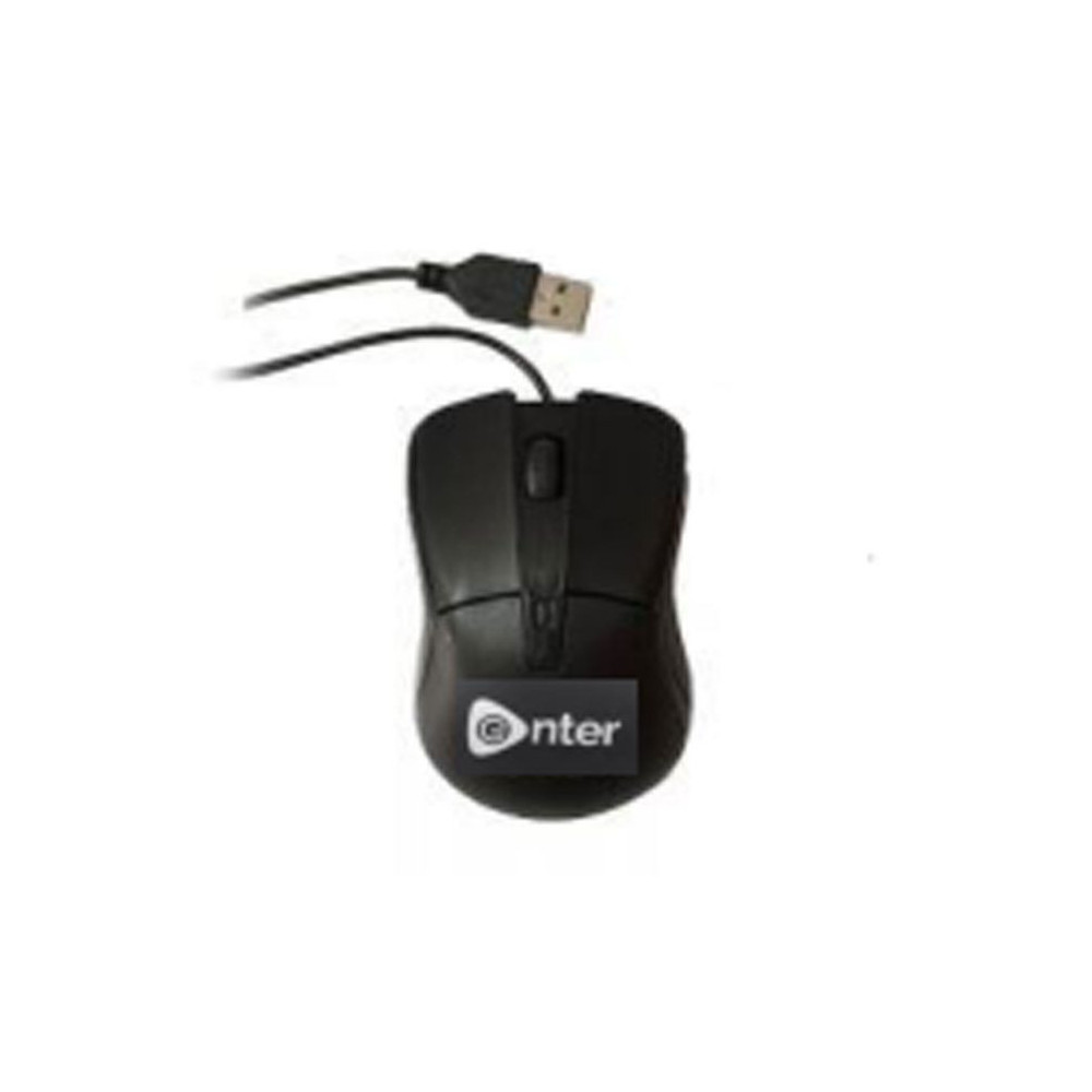Souris Optique Filaire ENTER Slider USB / Noir