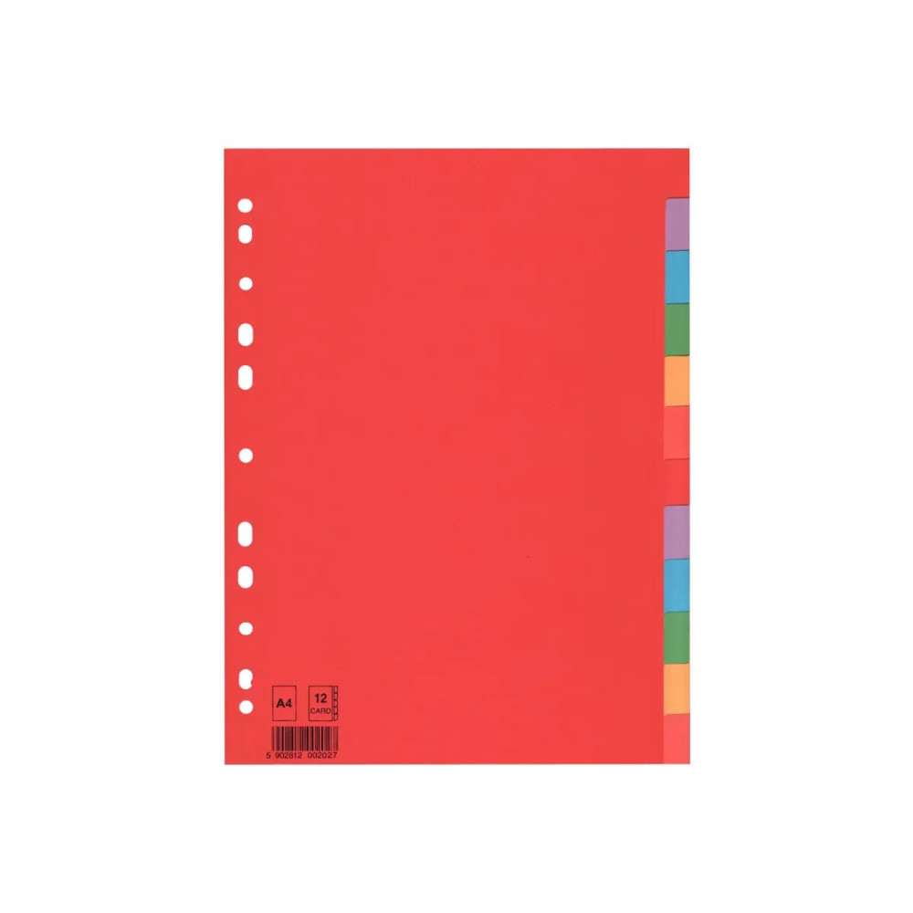 Intercalaires COSTO PP / 12 Positions / A4+ / Couleurs Assorties