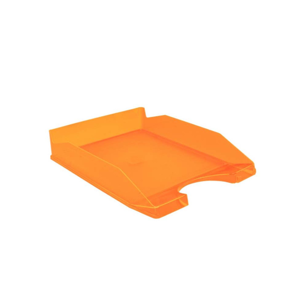 Corbeille à courrier pleine Faibo Translucide / A4 / Orange FLUO