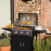 BARBECUE À GAZ 3 brûleurs 9KW LIVOO DOC279 / Noir