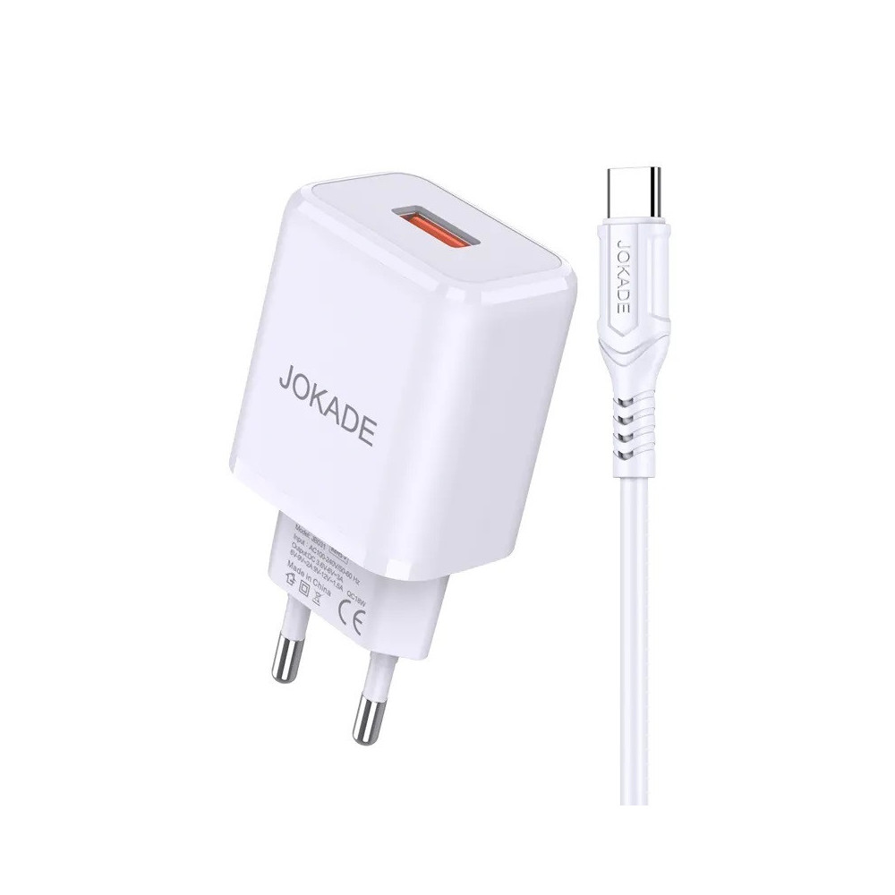 Chargeur Pour Smartphone JOKADE JB032 / USB Vers Micro USB / 18 W