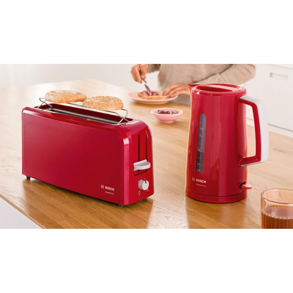 Grille Pain BOSCH CompactClass TAT3A004 / 980W / Rouge
