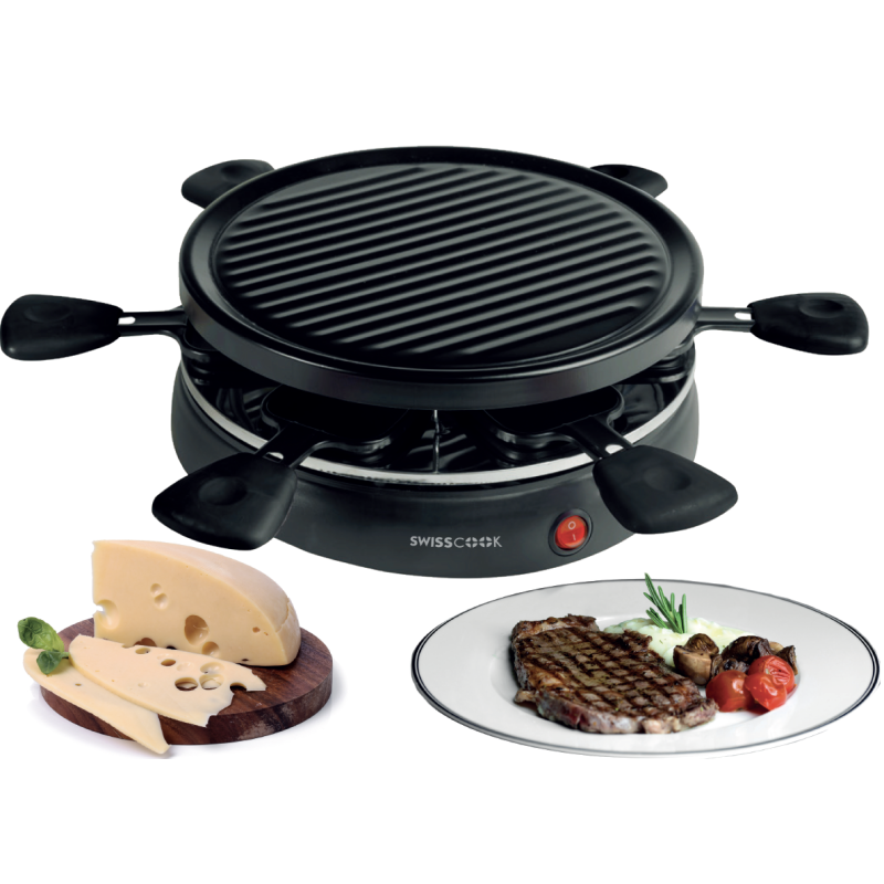 Raclette GRILL SWISSCOOK GR1526 800W / NOIR