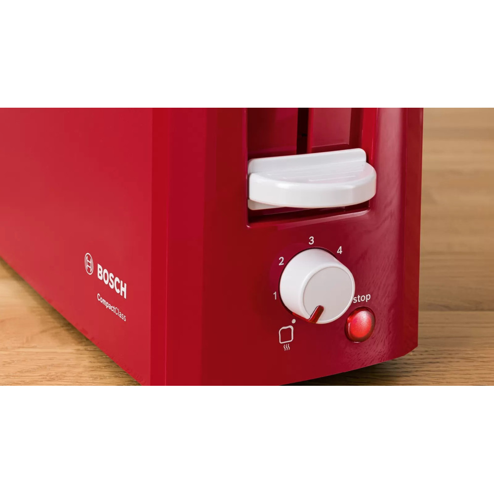 Grille Pain BOSCH CompactClass TAT3A004 / 980W / Rouge