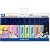 POCHETTE DE 10 SURLIGNEURS STAEDTLER TEXTSURFER CLASSIC / PASTEL