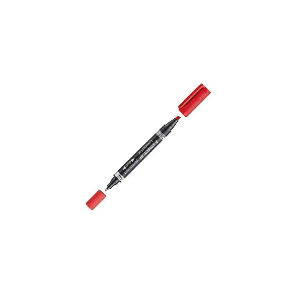 MARQUEUR PERMANENT STAEDTLER RECHARGEABLE DOUBLE POINTE OGIVE /ROUGE