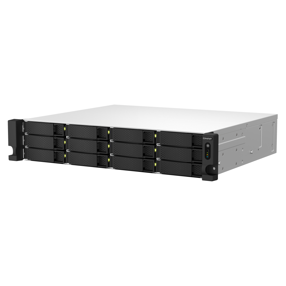 Serveur NAS 12 baies QNAP TS-1264U-RP-4G / Sans Disque Dur / Intel Celeron N5095