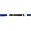 MARQUEUR PERMANENT STAEDTLER RECHARGEABLE DOUBLE POINTE OGIVE /BLEU