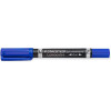 MARQUEUR PERMANENT STAEDTLER RECHARGEABLE DOUBLE POINTE OGIVE /BLEU