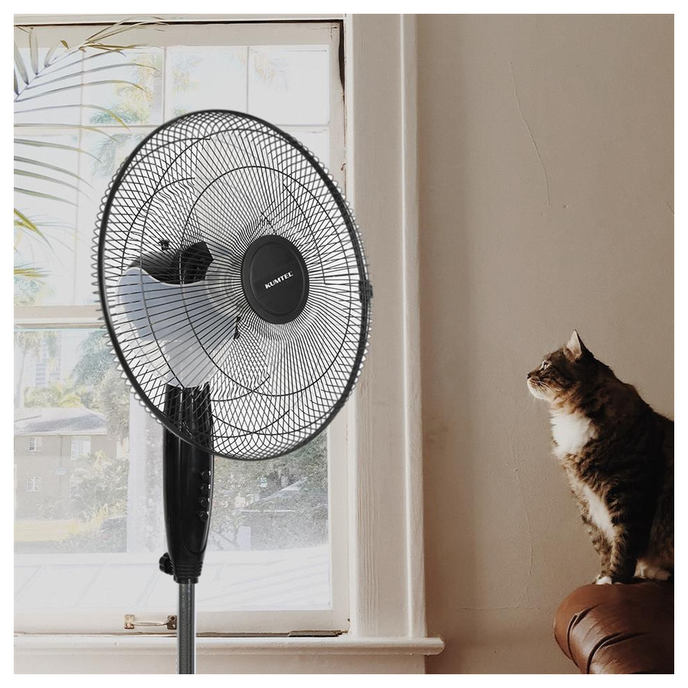 Ventilateur sur pied KUMTEL / Noir