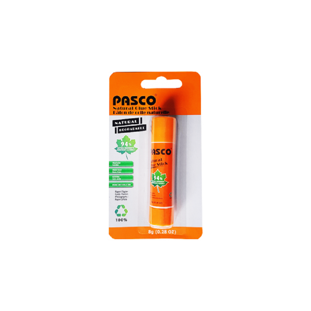 Bâton de colle stick naturel PASCO / 8 Gr