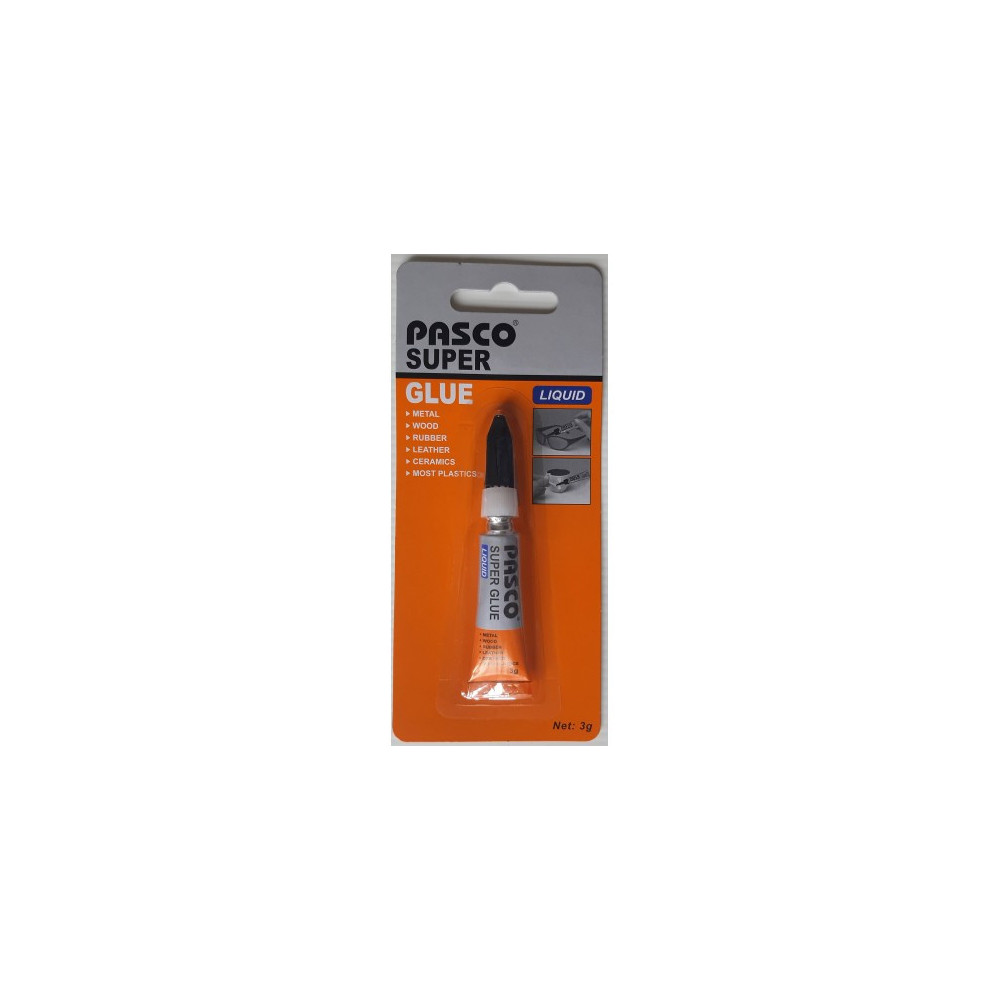 Colle Tube Super Glue Gel PASCO / 3 Gr