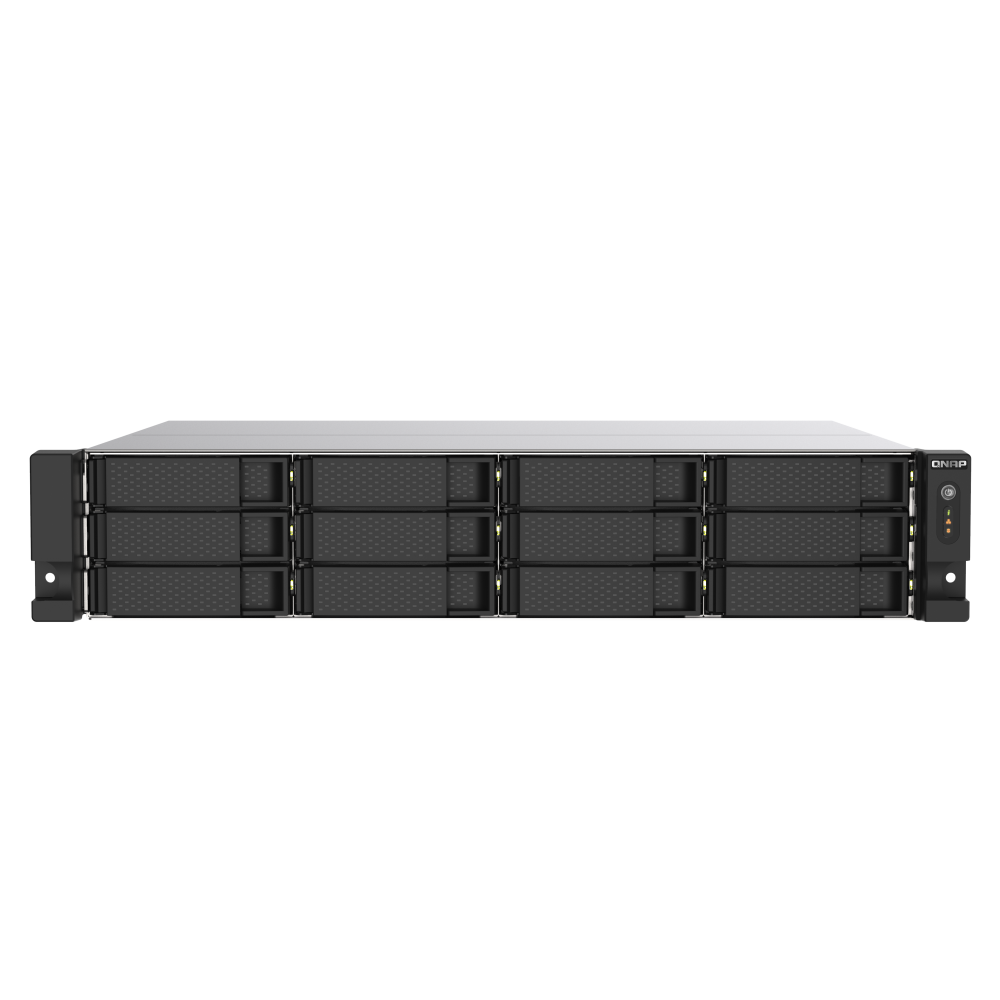 Serveur NAS PROFESSIONNEL 12 baies QNAP TS-1273AU-RP-8G / Sans Disque Dur / AMD Ryzen Embedded V1500B