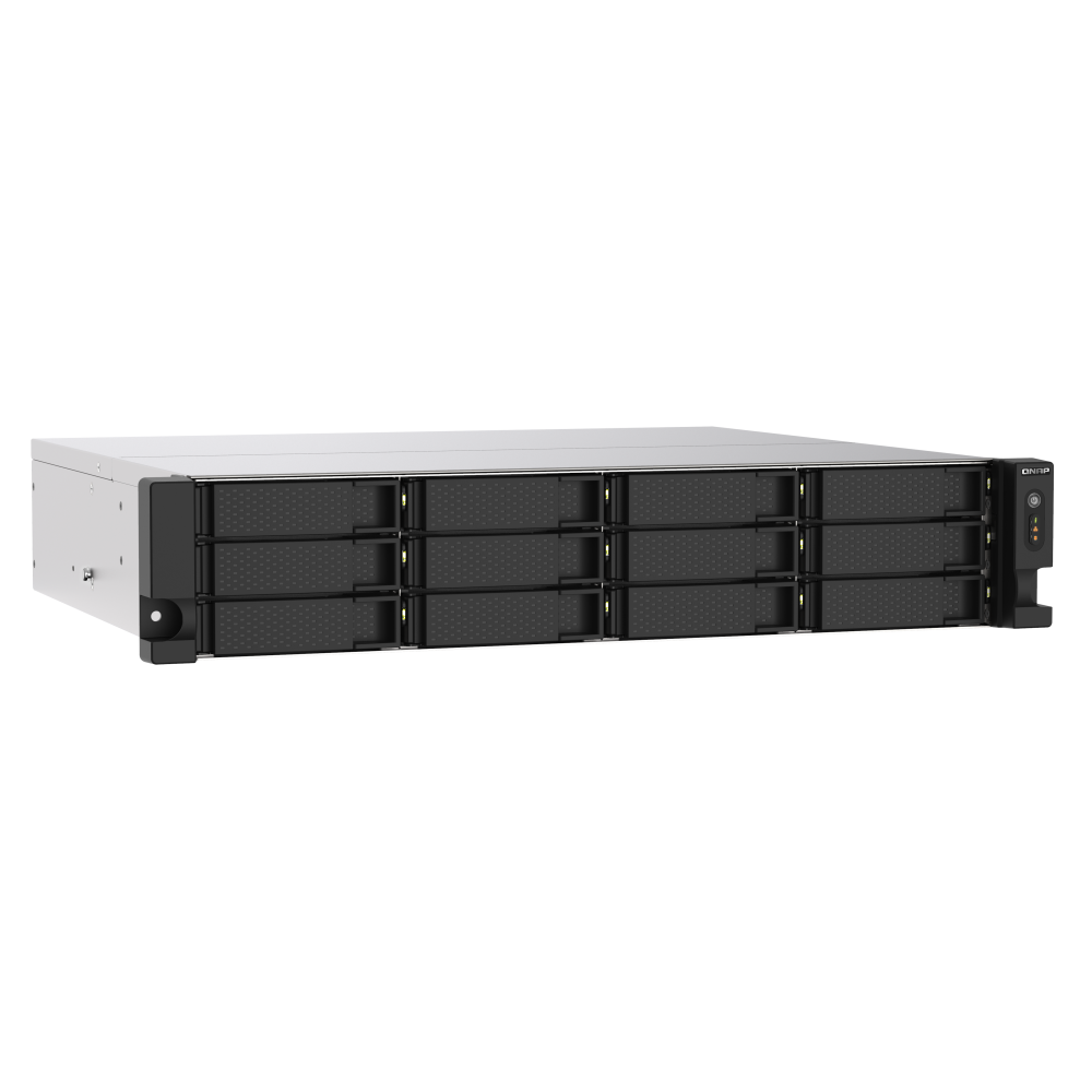 Serveur NAS PROFESSIONNEL 12 baies QNAP TS-1273AU-RP-8G / Sans Disque Dur / AMD Ryzen Embedded V1500B