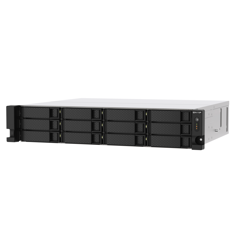 Serveur NAS PROFESSIONNEL 12 baies QNAP TS-1273AU-RP-8G / Sans Disque Dur / AMD Ryzen Embedded V1500B