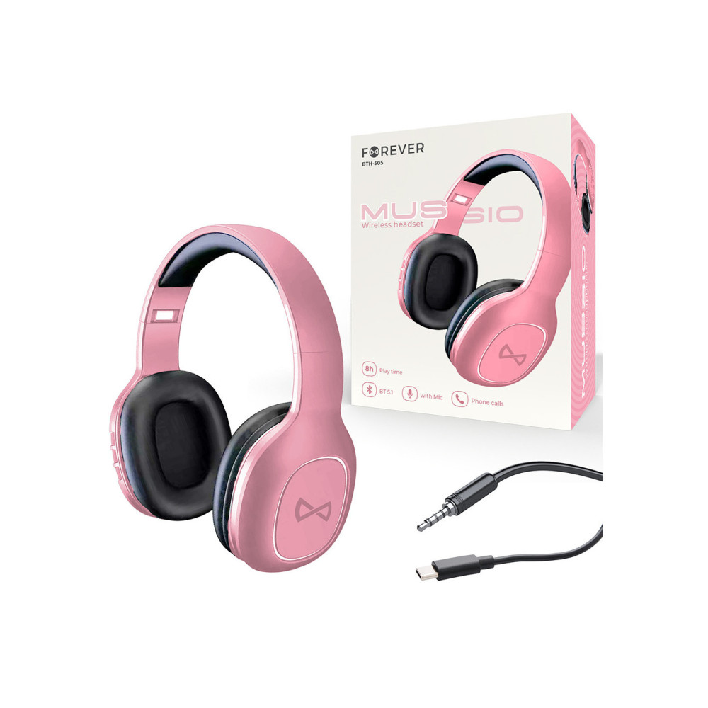Casque Micro Sans Fil Forever BTH-505 GSM164180 / Rose