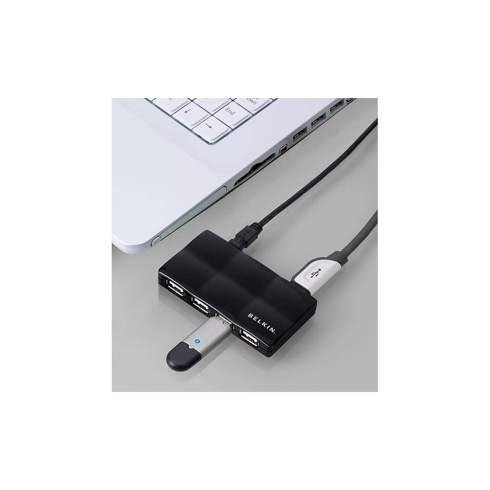 Hub mobile Belkin 7 ports USB 2.0 à haut débit / Noir