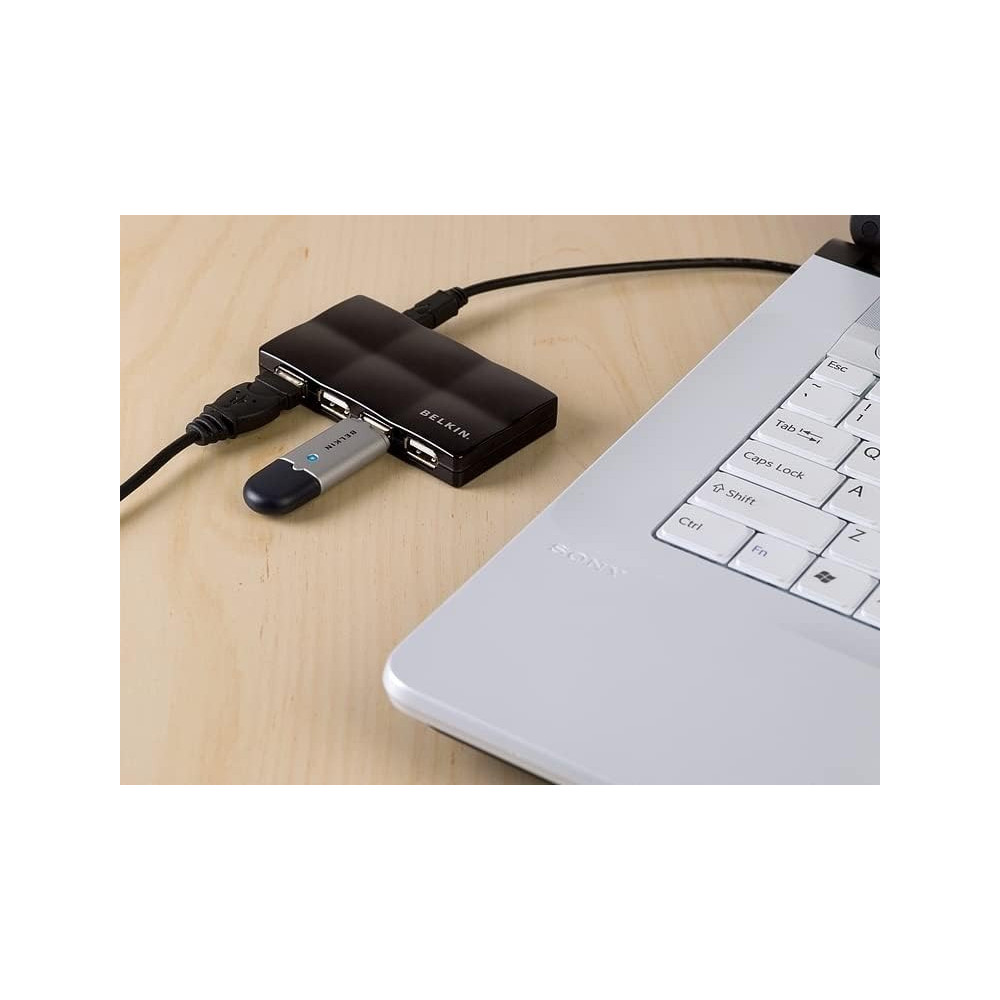 Hub mobile Belkin 7 ports USB 2.0 à haut débit / Noir