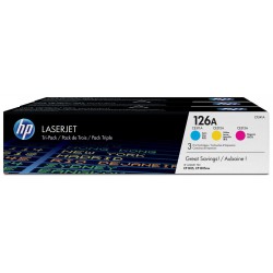Toner HP Laserjet 126A Pack 3 Couleurs