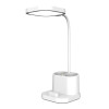 LAMPE DE BUREAU PLATINET LED PORTE STYLO 4W BLANC [45777]