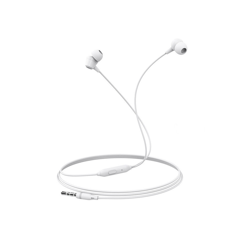 Écouteurs Filaire Borofone avec microphone BM20 / Blanc