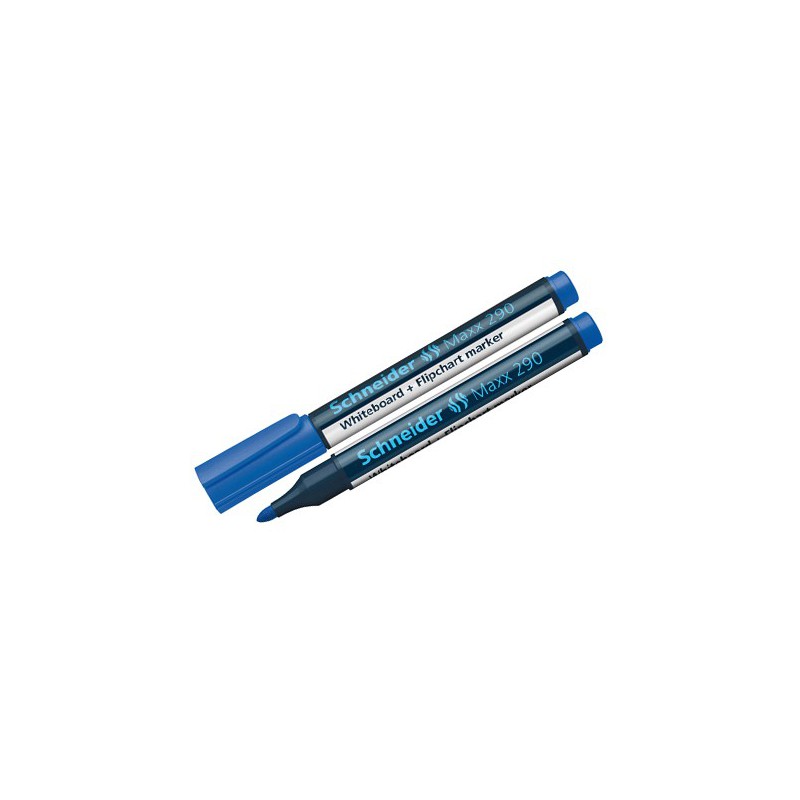 Maxx 290 bleue Épaisseurs de trait 2-3 mm Marqueurs pour tableau blanc et  bloc flipchart