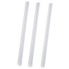 100 Baguettes reliure plastique 6mm / Blanc