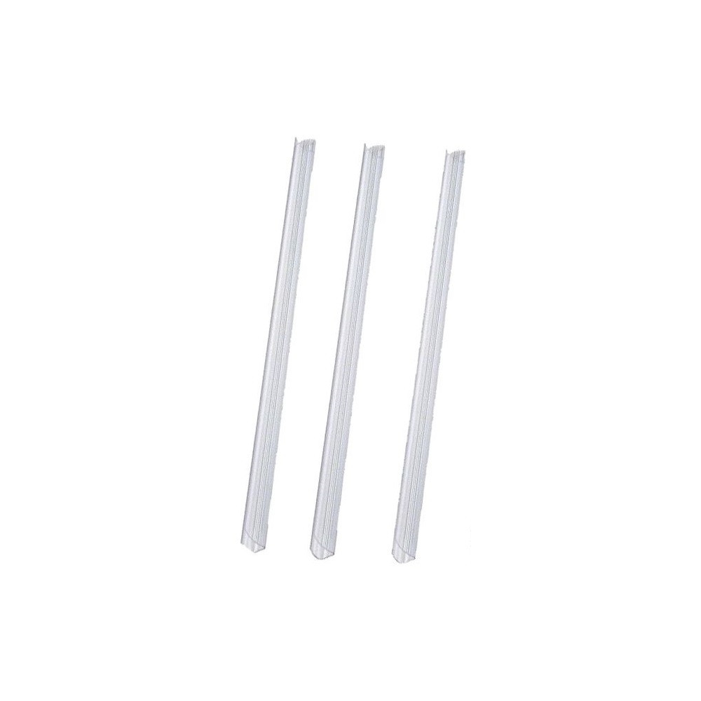 100 Baguettes reliure plastique / 8mm / Blanc