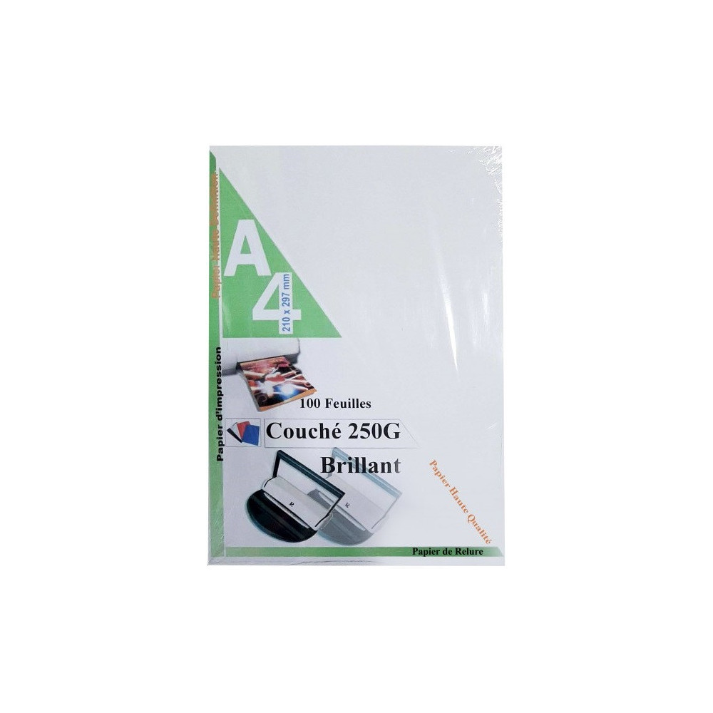 100 x feuilles page de garde / 250G / BRILLANT