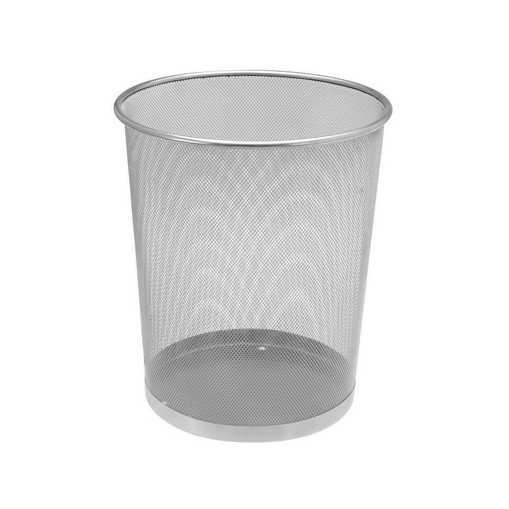 Corbeille à papier de bureau Métal / Gris