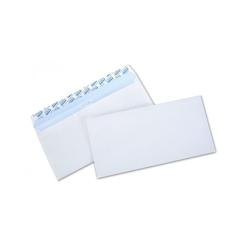 PAQUET DE 500 ENVELOPPES BLANCHES 110X220 MM