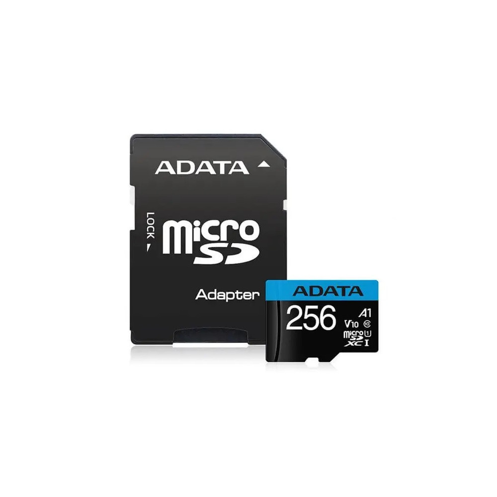 Carte mémoire ADATA Micro SDXC Class C 10 Avec Adaptateur Micro SD / 256 Go