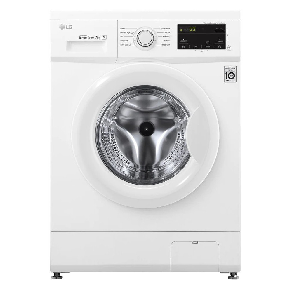 Lave linge Frontale LG 7Kg / Direct Drive / Blanc